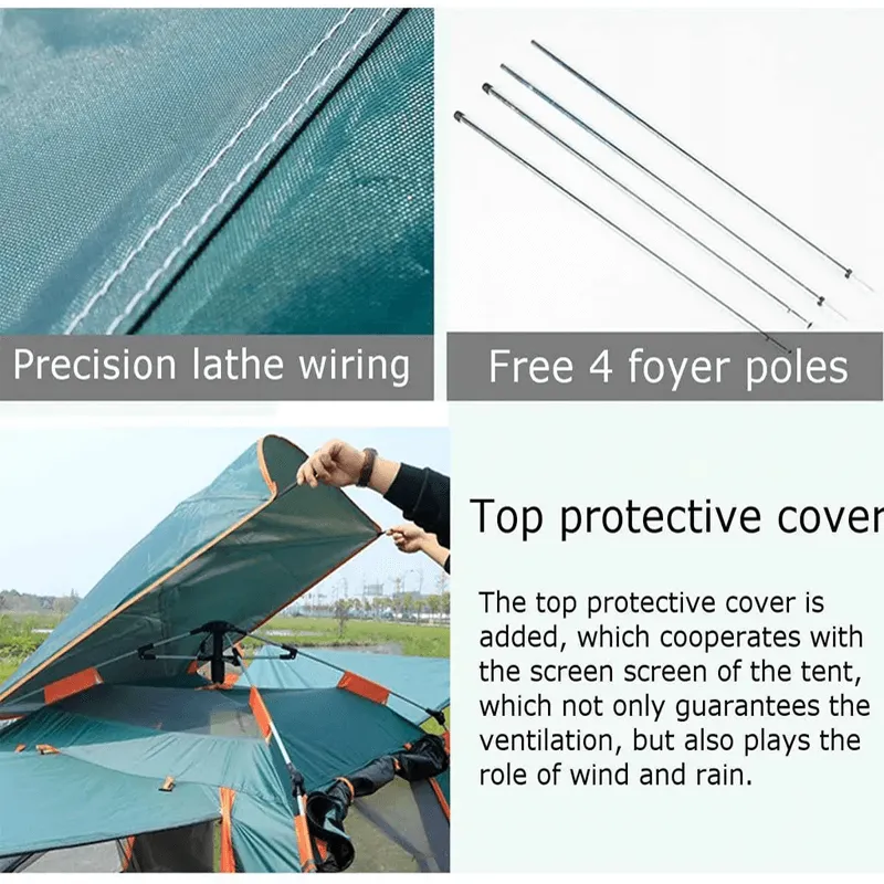 FOREST - Double Layer Pop-up Tent PU 3000mm 4-5 People