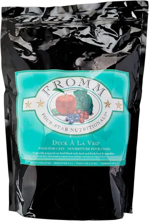 Fromm Four-Star Duck a La Veg Dry Dry Cat Food, 5-Pound Bag