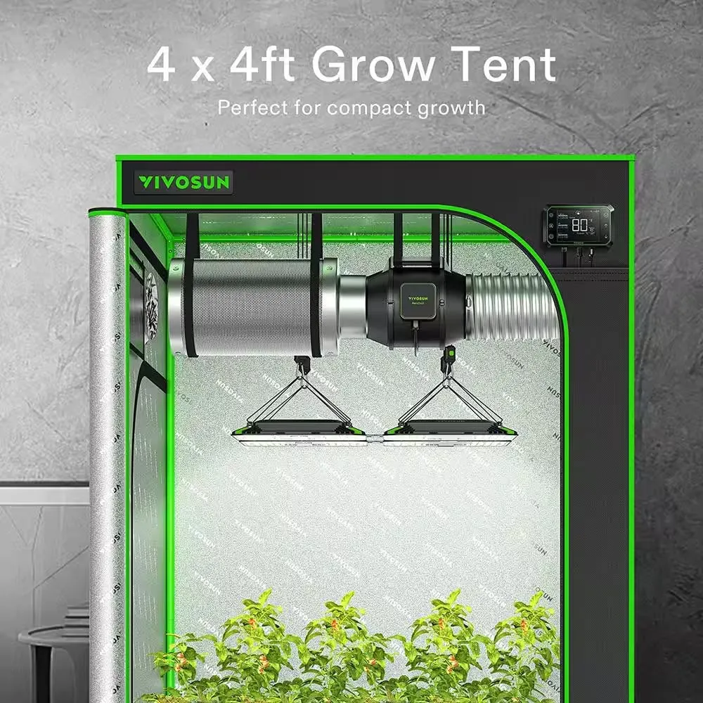 Ft. Ft. and Floor Observation Mylar Hydroponic Tray 4 with Grow Tent 4 X Window Exclusive offer Trusted