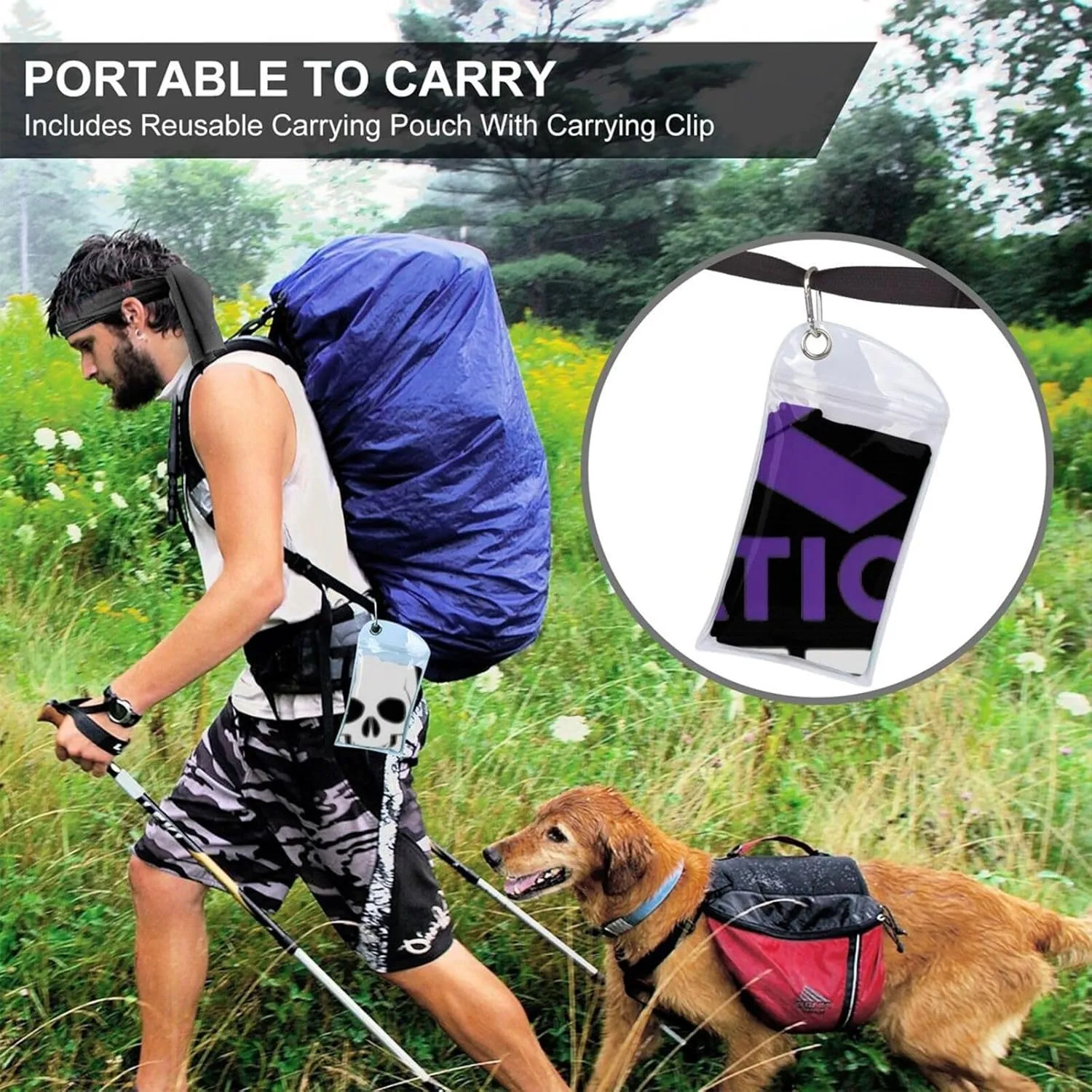Fuck Pancreatic Cancer Beach Towel with Travel Bag 27.5"x55" Quick Dry Sand Free Lightweight Large Oversized Towels Light Vacation Essentials