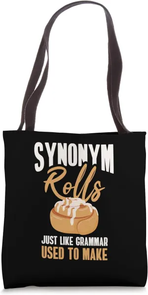 Funny Synonym Rolls Just Like Grammar Used To Make Vintage Tote Bag