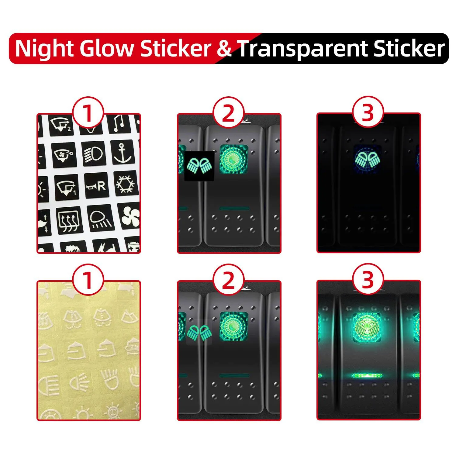 FXC Waterproof Marine Boat Rocker Switch Panel 4 Gang with Dual USB Slot Socket   Cigarette Lighter LED Light for Car Rv Vehicles Truck (4 Gang Green Light)