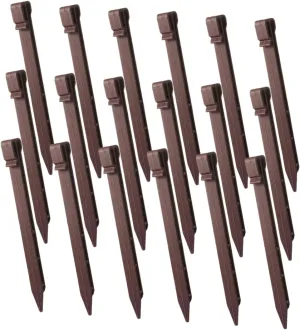 Garden Plastic Stakes Landscape Fabric 30pcs Rooster Design for Secure Ground Sheets
