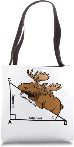 Geometry Adjacent Opposite HypoteMOOSE Tote Bag