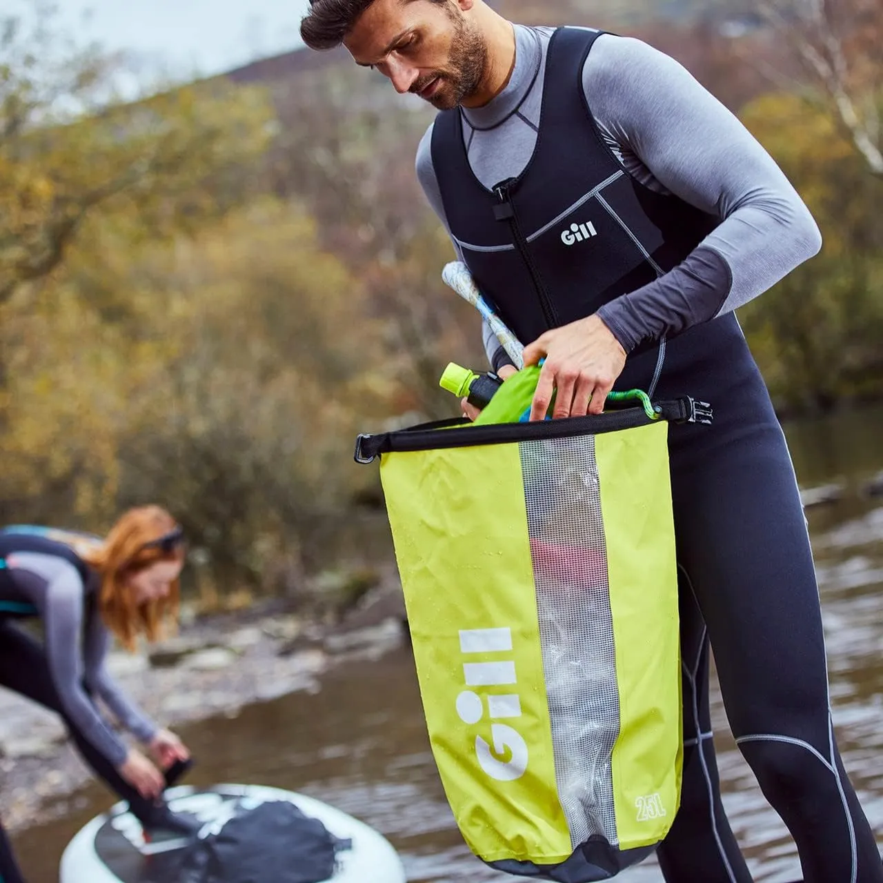 Gill Voyager 25 Litre Roll Top Dry Bag - Waterproof & Puncture Resistant for Water Sport, Kayaking, Beach, Boating, Camping