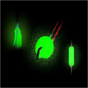 GLO-X Campers Essential Glow Pack - Powerful Glow in The Dark Camping Accessories for Tent Campers- 12 Zips/4 Round/4 Straight Markers