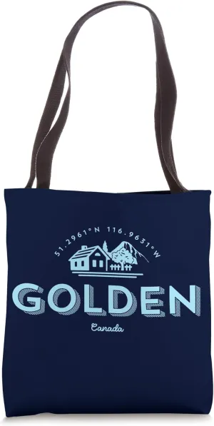 Golden Mountain Skiing British Columbia Canada Tote Bag