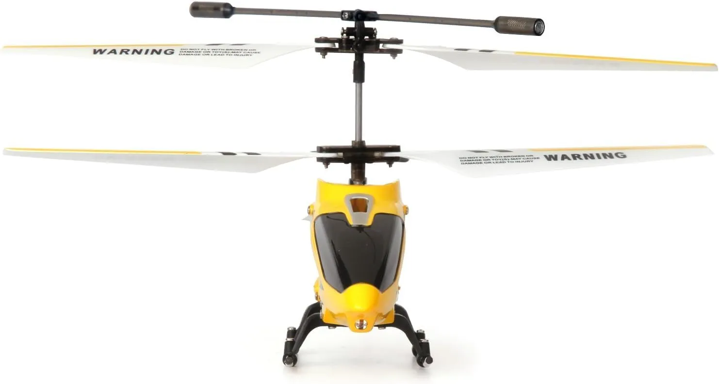 Goolsky S107G RC Helicopter, 3 Channel Remote Control Helicopter with Gyro for Kids and Beginners (Yellow)