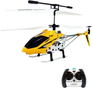 Goolsky S107G RC Helicopter, 3 Channel Remote Control Helicopter with Gyro for Kids and Beginners (Yellow)