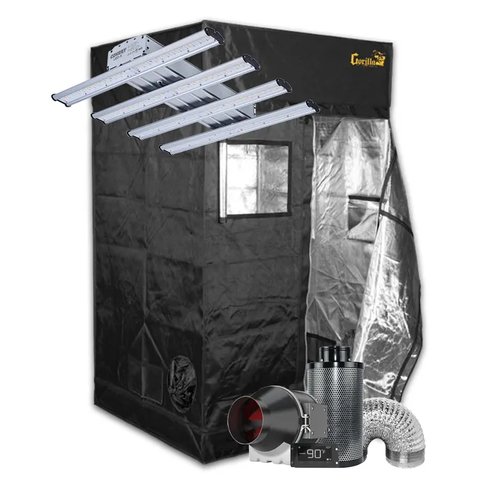 Gorilla Grow Tent 4' x 4' 250 Watt Covert LED-X Grow Tent Kit With Automated Ventilation Package