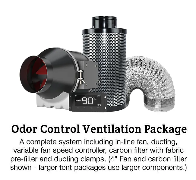 Gorilla Grow Tent 5' x 5' 500 Watt Covert LED-X Grow Tent Kit With Automated Ventilation Package