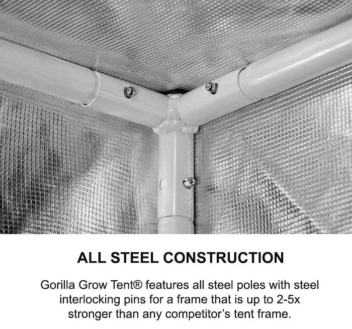 Gorilla Grow Tent 5' x 5' 500 Watt Covert LED-X Grow Tent Kit With Automated Ventilation Package