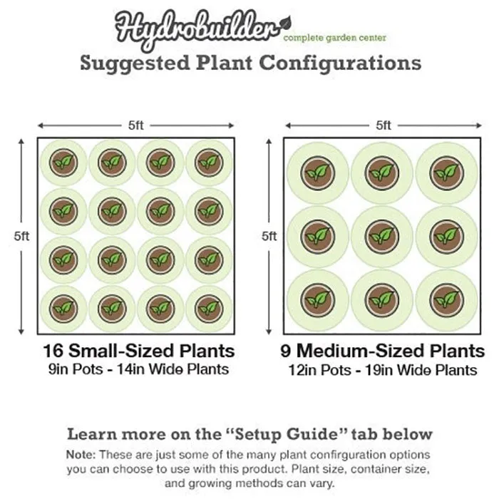 Gorilla Grow Tent 5' x 5' 500 Watt Covert LED-X Grow Tent Kit With Automated Ventilation Package