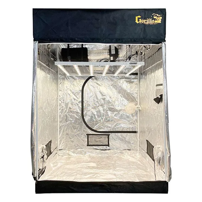 Gorilla Grow Tent 5' x 5' 630 Watt Covert PRO LED Grow Tent Kit With Automated Ventilation Package