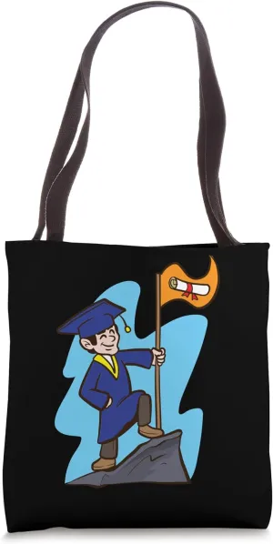Graduation Victory On Summit Art Tote Bag