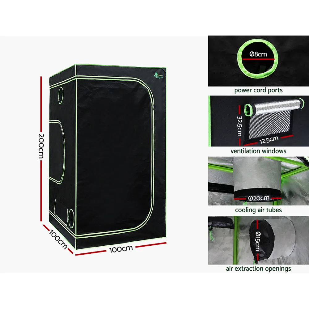 Green Fingers Grow Tent Light Kit 100x100x200CM 4500W LED Full Spectrum