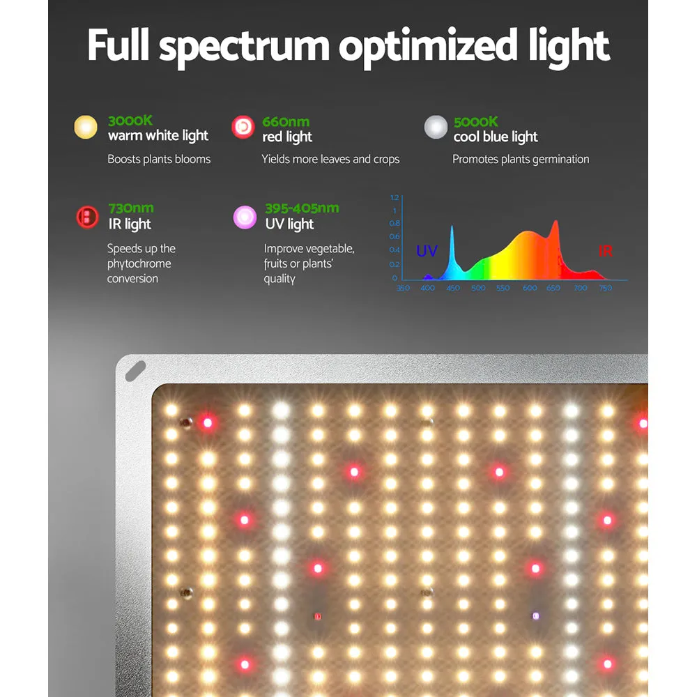 Green Fingers Grow Tent Light Kit 150x150x200CM 2200W LED Full Spectrum