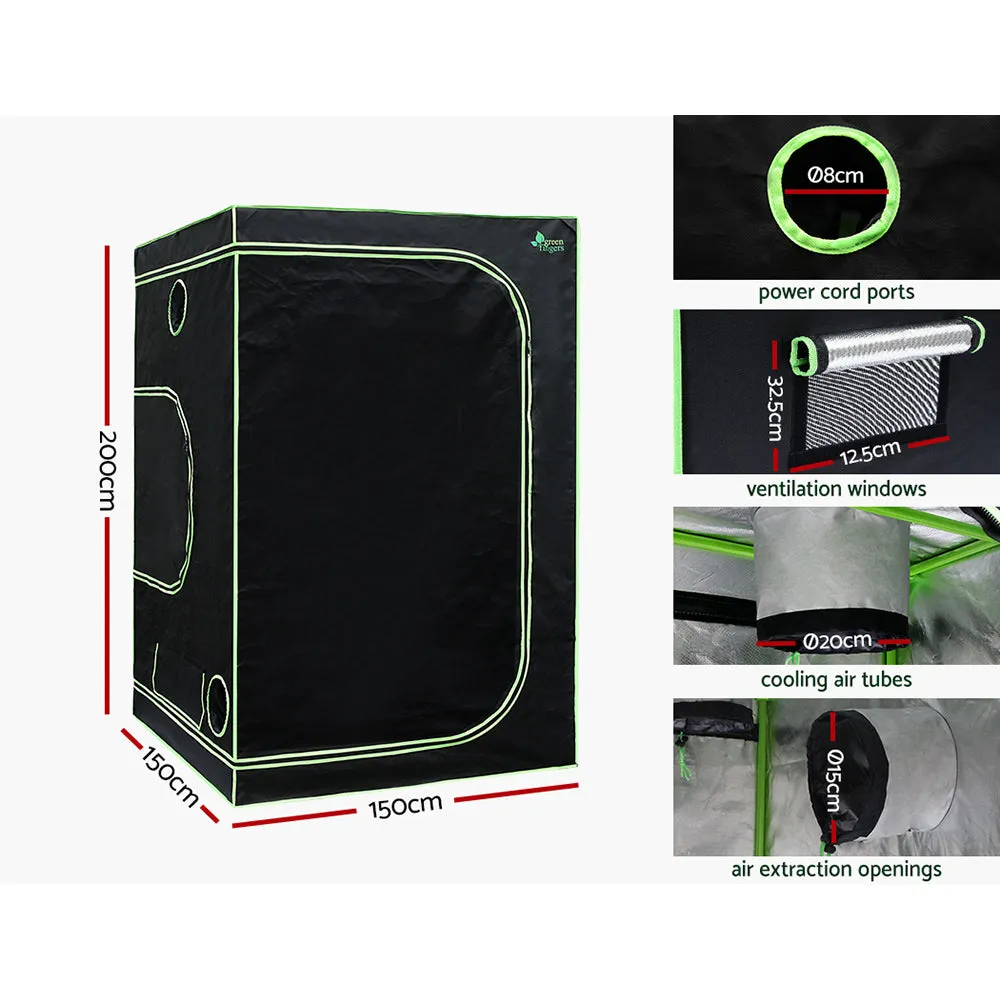 Green Fingers Grow Tent Light Kit 150x150x200CM 2200W LED Full Spectrum
