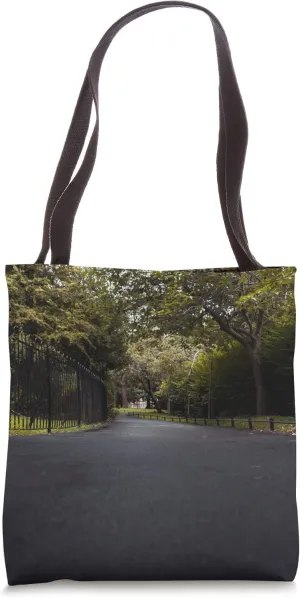 Grey Asphalt Road Tote Bag