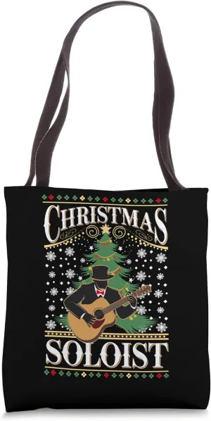 Guitar Christmas Soloist Tote Bag