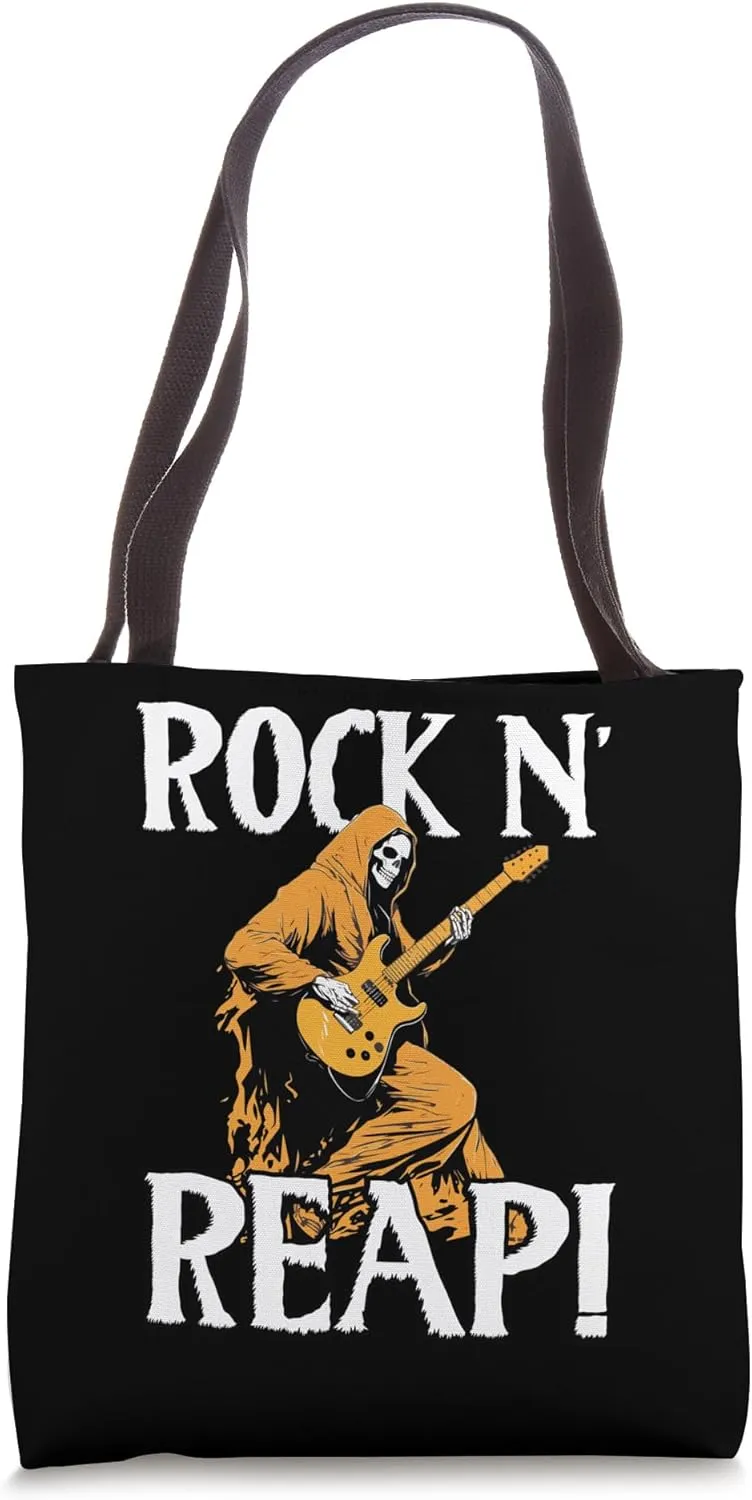 Guitar Halloween Costume Scary Guitar Player Trick Or Treat Tote Bag