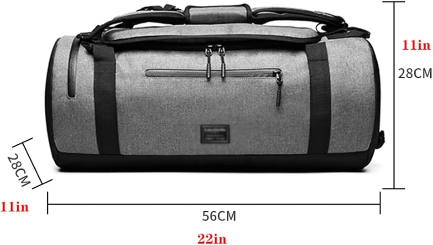 Gym Bag for Men & Women with Shoe Compartment, Lightweight, Plane Tote Bags, Fitness Workout Sports Backpack, Large Capacity, Dry Wet, 22in(White)