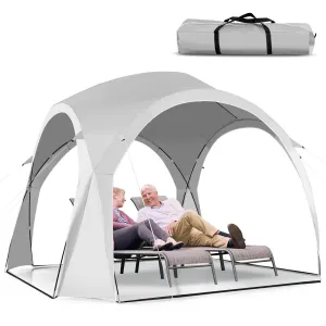 Gymax 11' x 11' Patio Sun Shade Shelter Canopy Tent Portable UPF