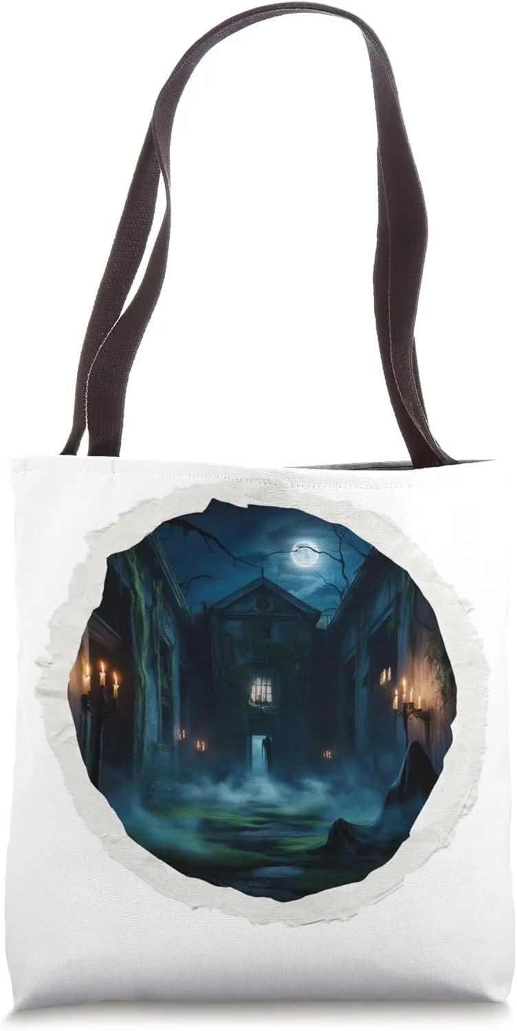 Halloween Mansion Tote Bag