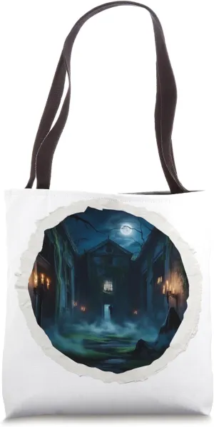 Halloween Mansion Tote Bag