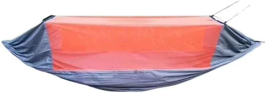 Hammocks Outdoor Fully Automatic Quick-Opening Hammock with Mosquito Net, Outdoor Nylon Cloth Camping Pole Hammock Camping Hammocks(Red)