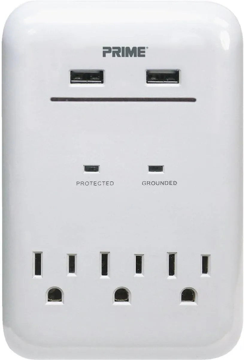 Handtools;Multitools;Multitools PBUSB343S Prime Wire & Cable 3-Outlet USB Charger