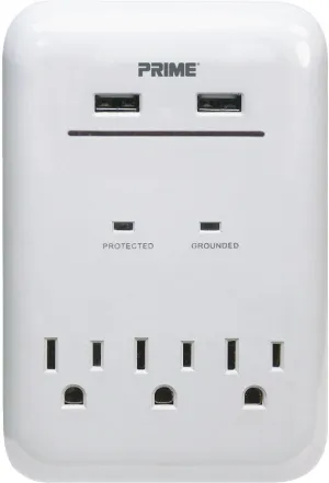 Handtools;Multitools;Multitools PBUSB343S Prime Wire & Cable 3-Outlet USB Charger