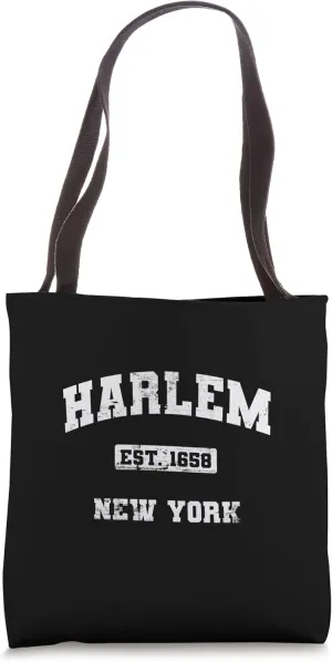 Harlem New York NY vintage state Athletic style Tote Bag