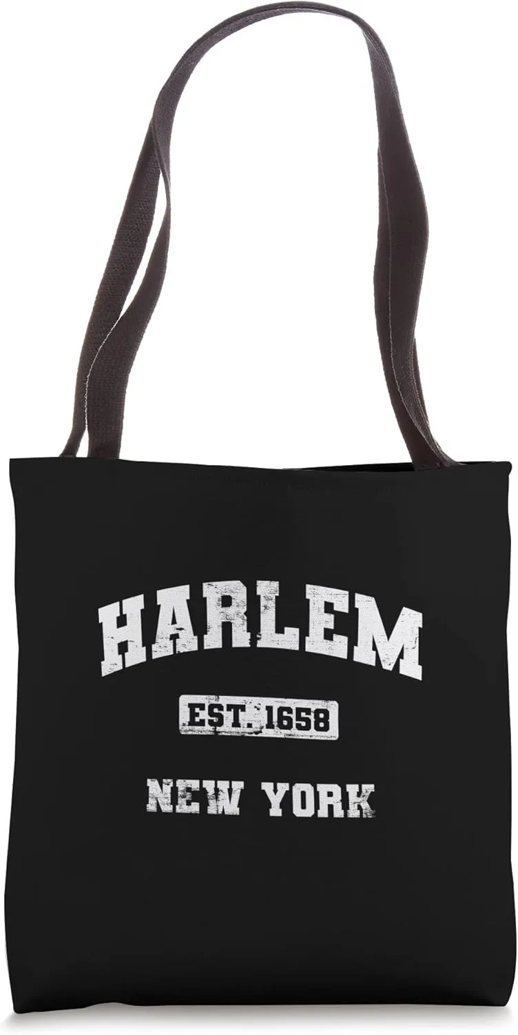 Harlem New York NY vintage state Athletic style Tote Bag