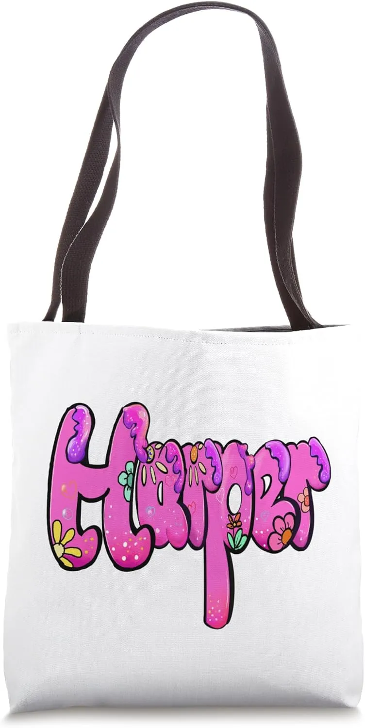 Harper Girls and womens Personalized Custom name Harper Tote Bag