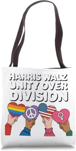 Harris-Walz A Vision of Unity and Inclusion Tote Bag