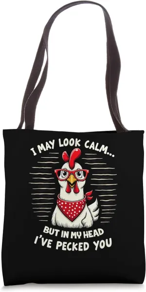 Hen Calm Peck Tote Bag