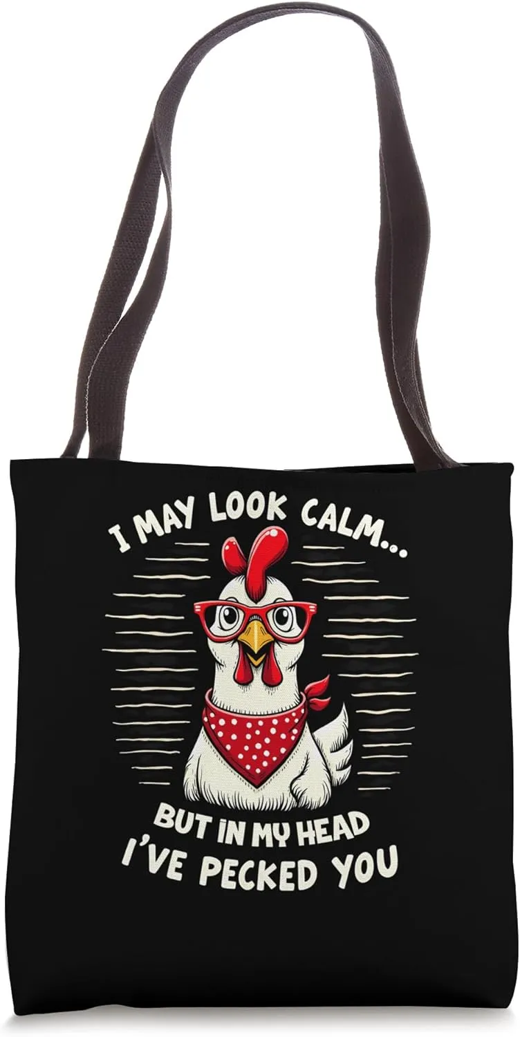 Hen Calm Peck Tote Bag