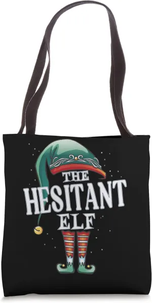 Hesitant Elf Christmas Group Xmas Pajama Party Tote Bag