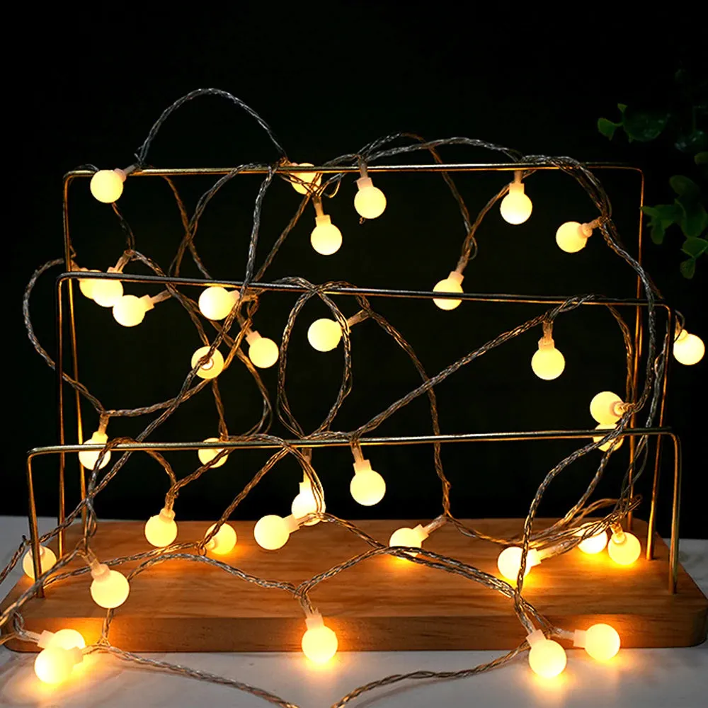 Hewolf LED Outdoor Bulb String Light 6m/10m & Battery/USB