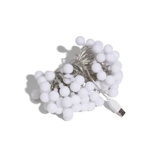 Hewolf LED Outdoor Bulb String Light 6m/10m & Battery/USB
