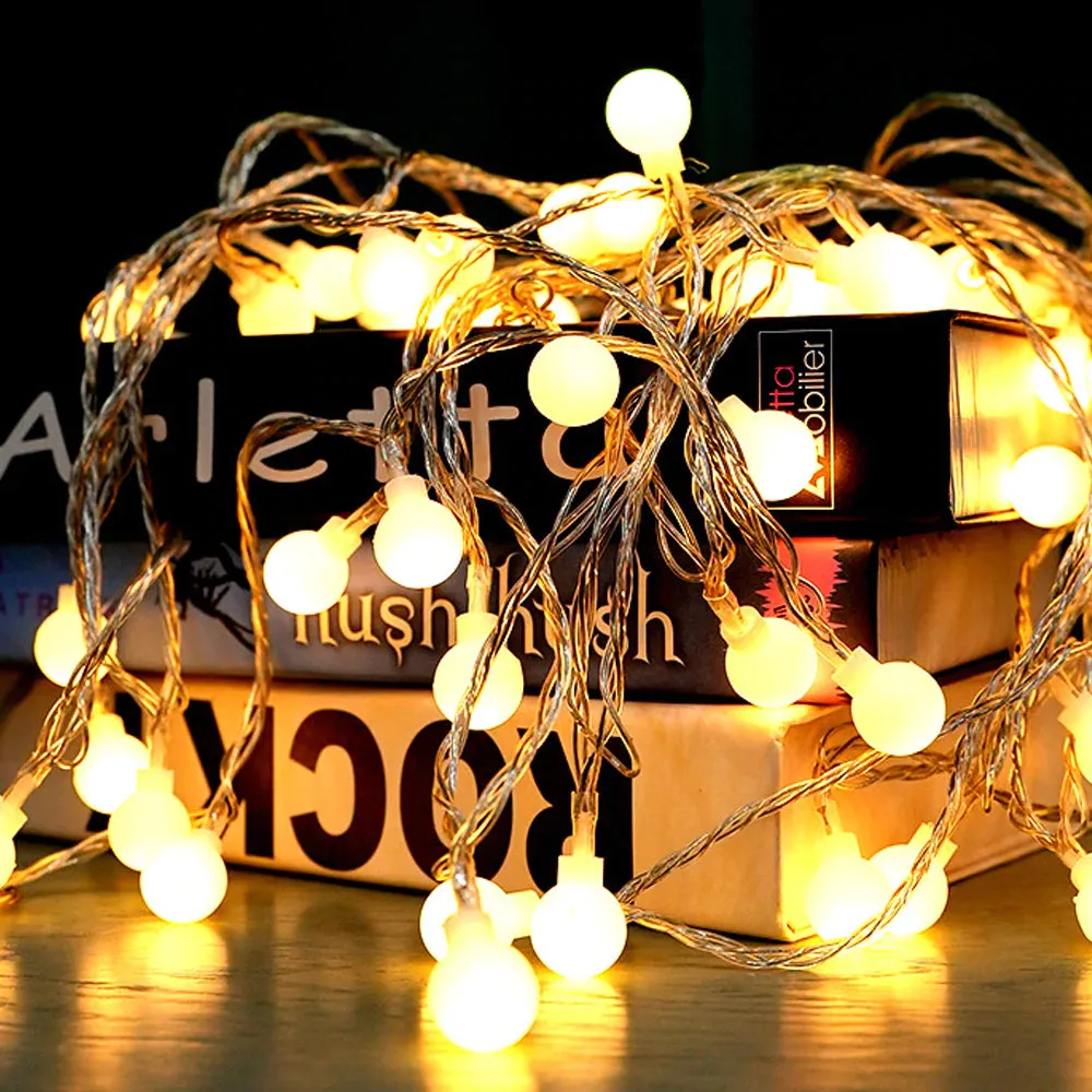 Hewolf LED Outdoor Bulb String Light 6m/10m & Battery/USB