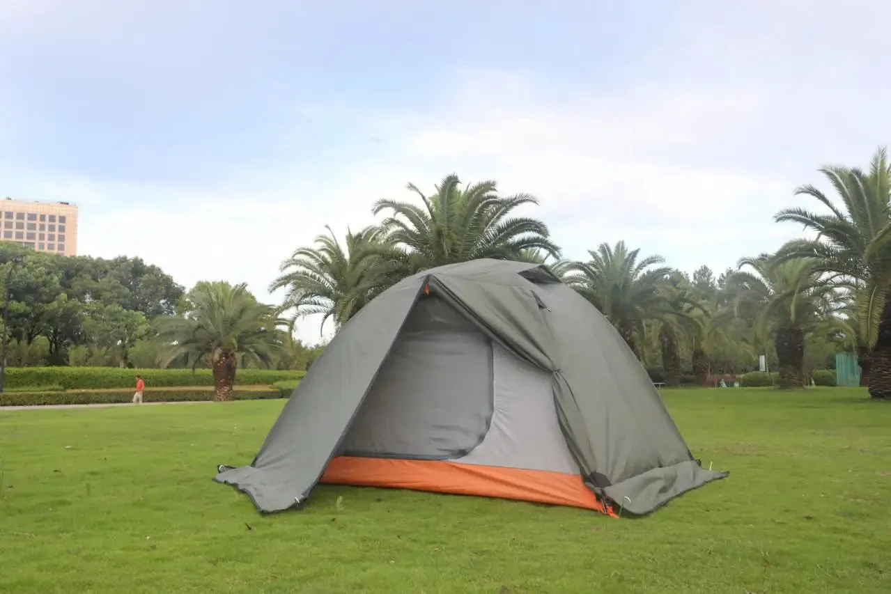 Hewolf Super Strong Double Layer Aluminum Pole 2 Person Waterproof Ultralight Tent With Snow Skirt/4Season Better Use In Winter
