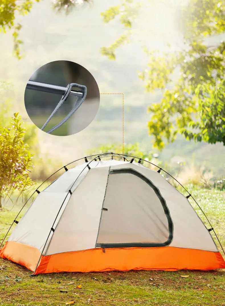 Hewolf Super Strong Double Layer Aluminum Pole 2 Person Waterproof Ultralight Tent With Snow Skirt/4Season Better Use In Winter