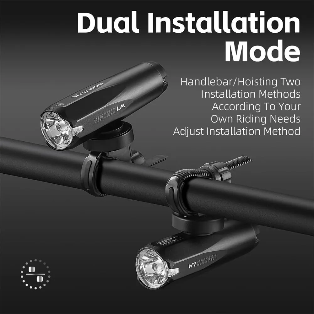 High Brightness Aluminum Alloy Light High Lumen USB able Bike Light Light Sensing Road Bike Light Multi-Modes Cycle ty Lamp