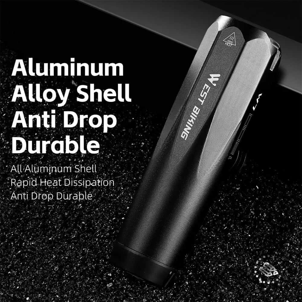 High Brightness Aluminum Alloy Light High Lumen USB able Bike Light Light Sensing Road Bike Light Multi-Modes Cycle ty Lamp