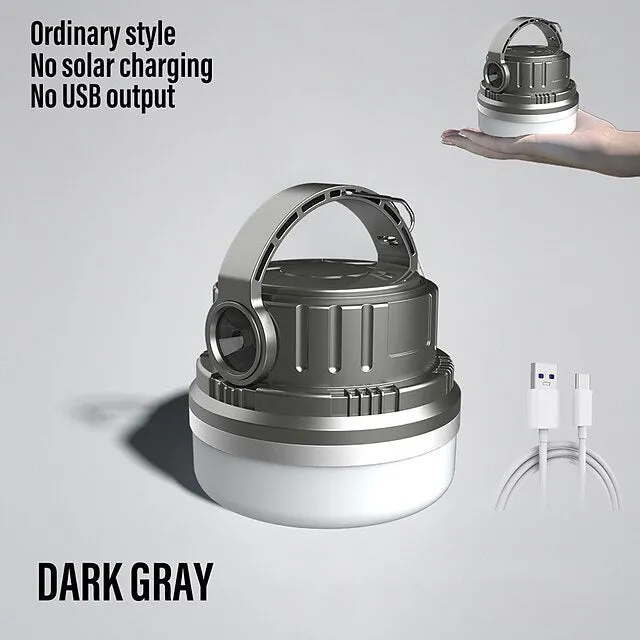 High Power Solar LED Camping Light USB Rechargeable Bulb For Outdoor Tent Lamp with Hook Portable Lantern Emergency Lights