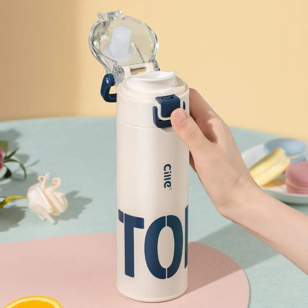 High-quality, large-capacity, colorful thermal water bottle