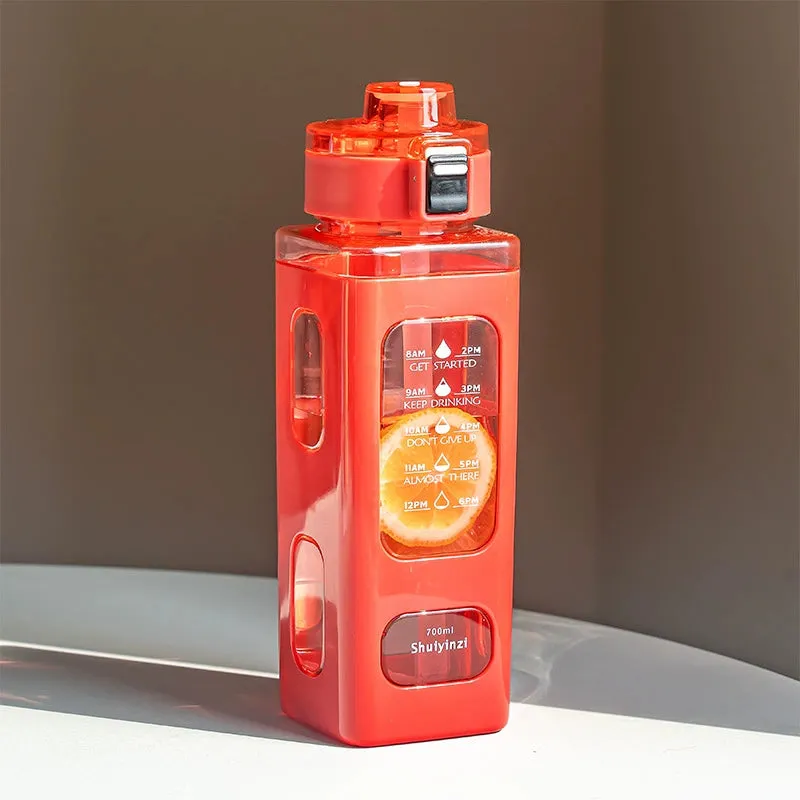 High-temperature-resistant portable plastic straw cup