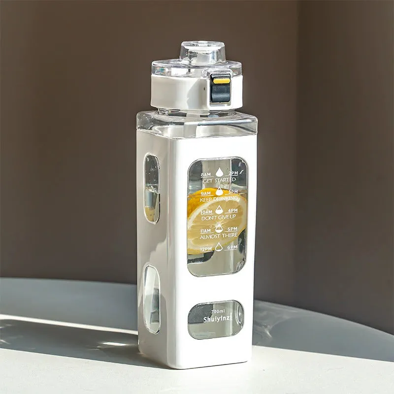 High-temperature-resistant portable plastic straw cup